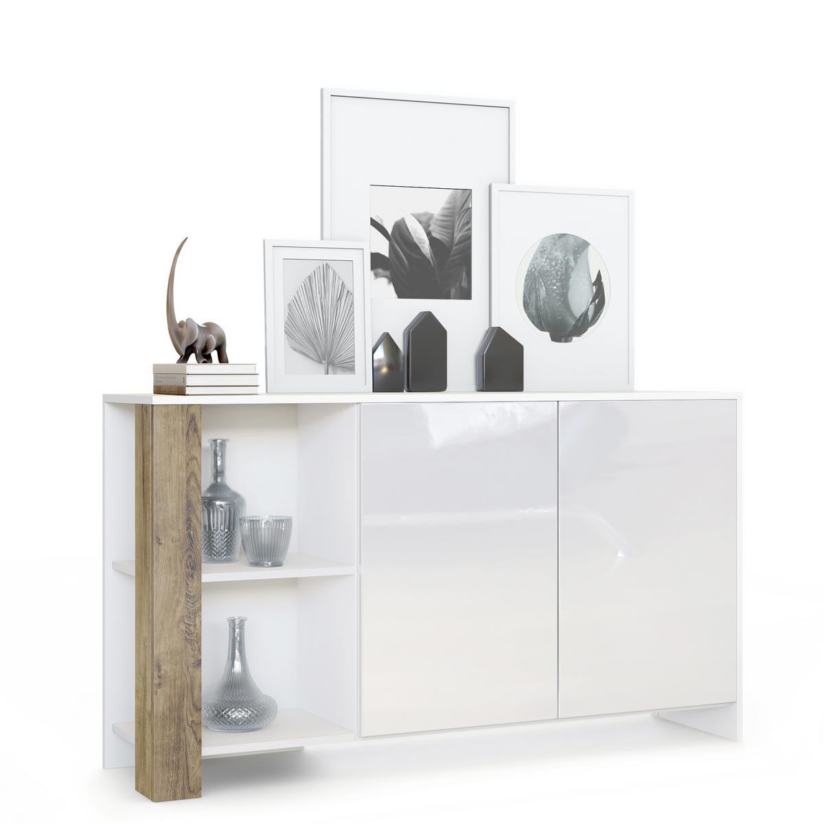 SIDEBOARD Canto Eiche Ribbeck - Alteiche, Holzwerkstoff (143/81/36cm) - Vladon