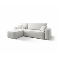 ECKSOFA Agepo Stoff Quelle - Weiß, Holzwerkstoff/Textil (250/150cm) - Fun Möbel