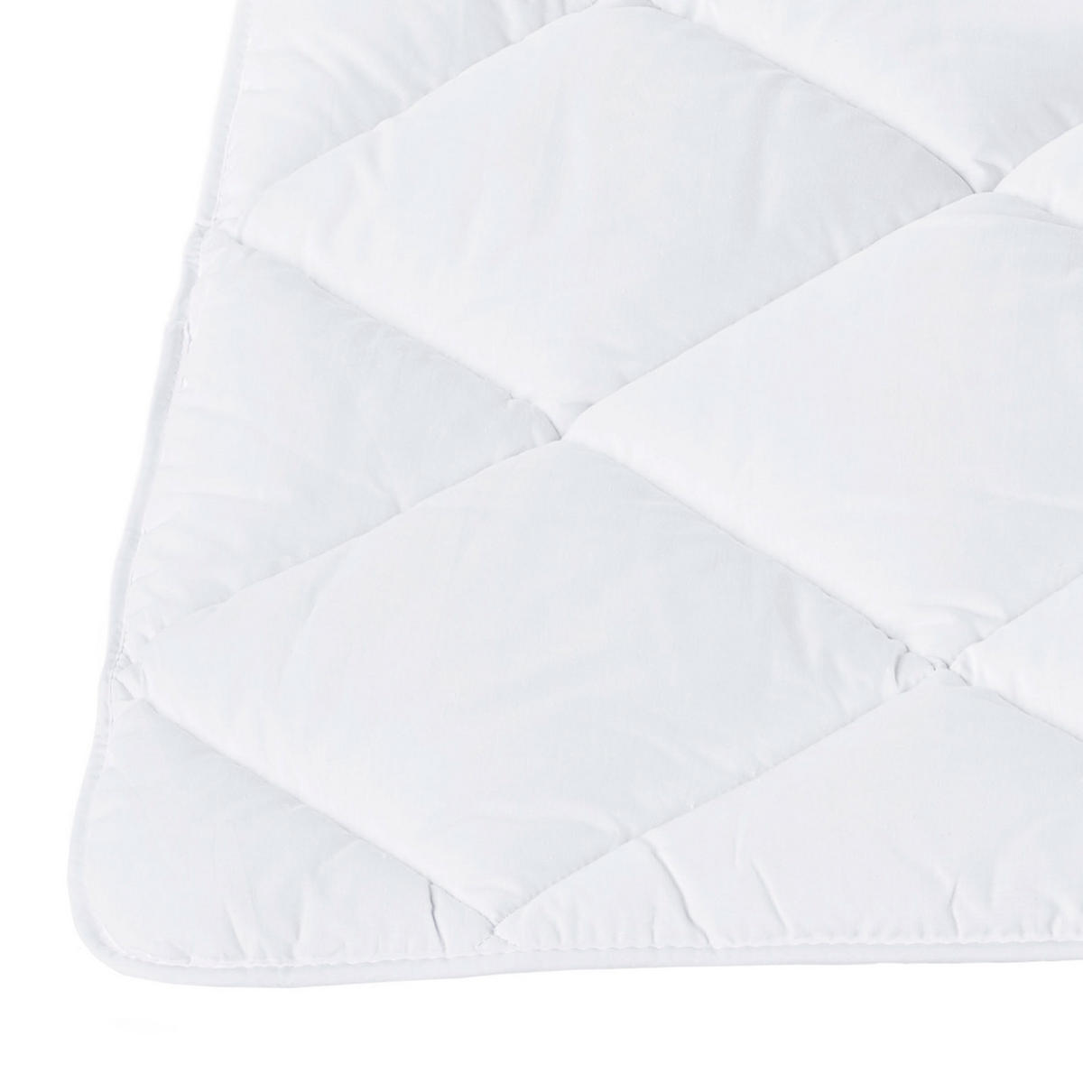 BETTDECKE, 240x220 cm, 50% Polyester, 50% Baumwolle, Weiß - Weiß, Textil (240/220cm) - Zollner