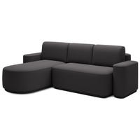 ECKSOFA RUMA - Dunkelgrau (Enjoy 05) - Dunkelgrau, Holzwerkstoff (285/180cm) - Möblo