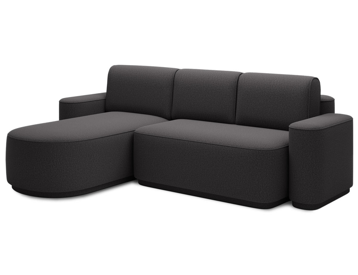 ECKSOFA RUMA - Dunkelgrau (Enjoy 05) - Dunkelgrau, Holzwerkstoff (285/180cm) - Möblo