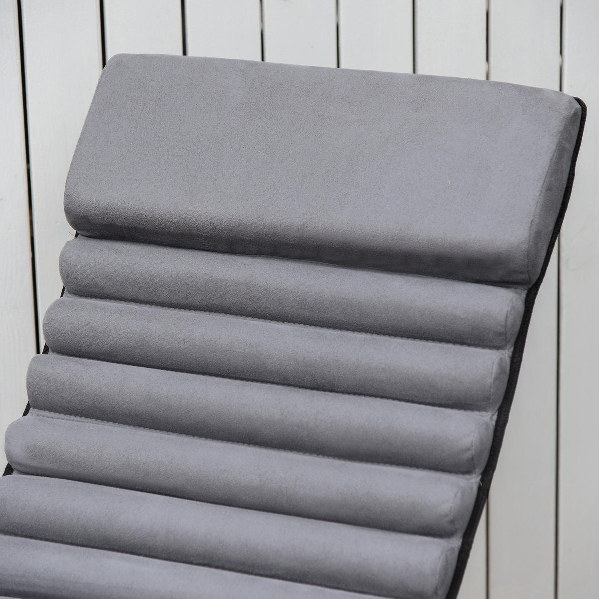 SCHAUKELSTUHL, Metall, Texteline, kugelförmig, Dunkelgrau, 145 x 74 x 86 cm - Schwarz, Metall (74/86/145cm) - Outsunny