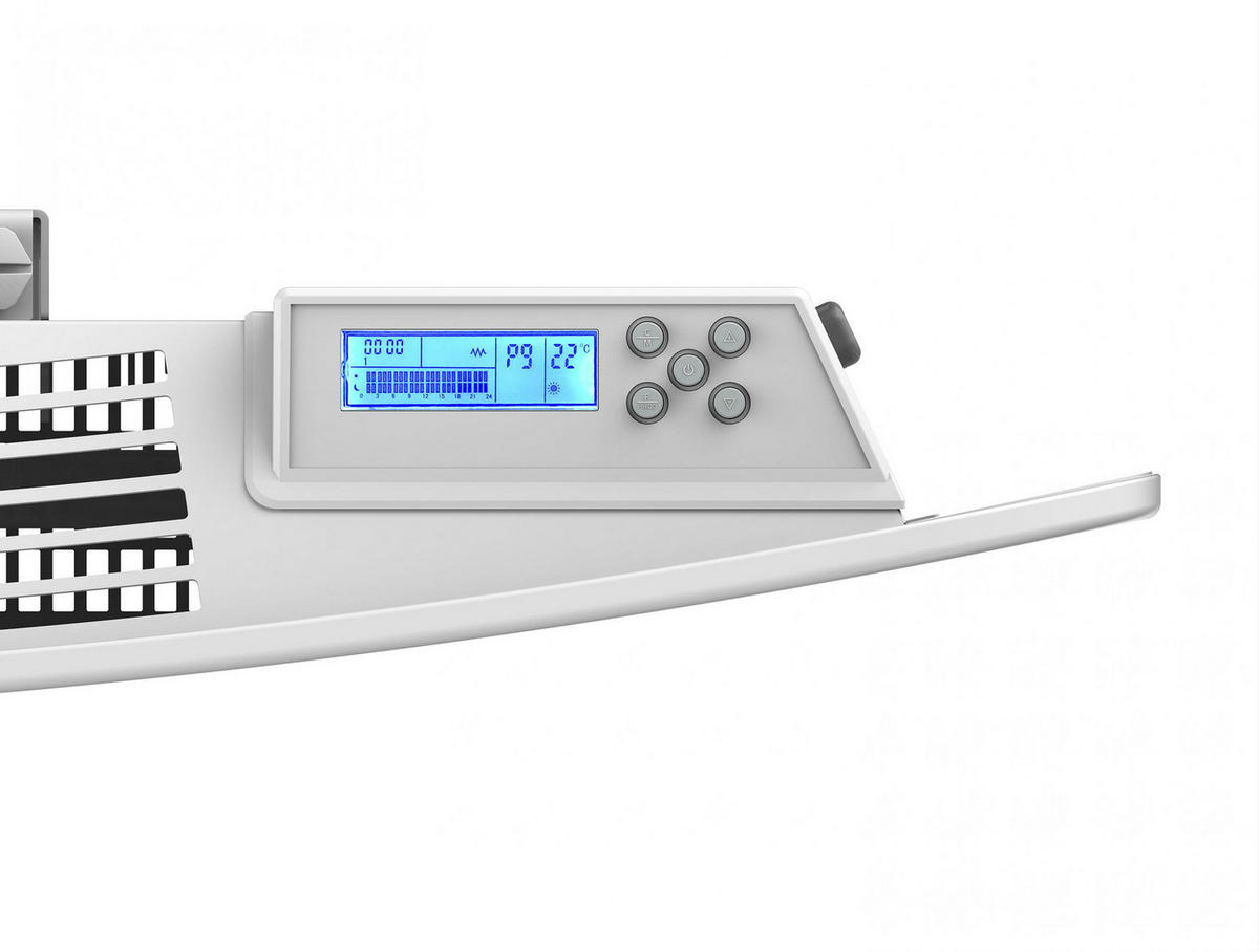KERAMIK-HEIZUNG Weiß mit WiFi-Kontrolle 1000 W - Weiß, Keramik (73/53/10cm) - Purline
