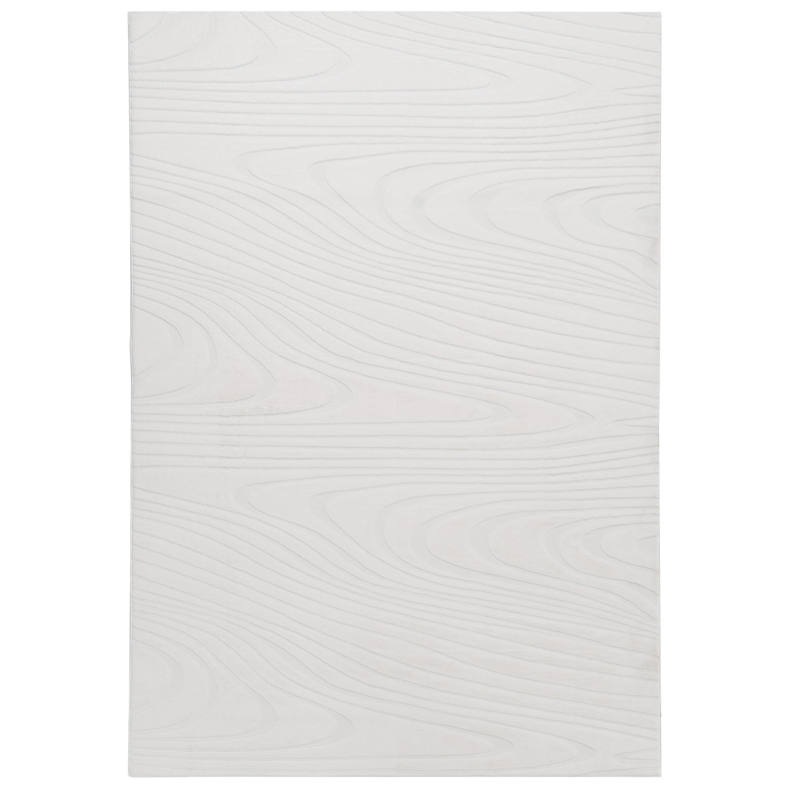 KUNSTFELLTEPPICH Cremeweiß 160/230 cm Ontake - Creme/Weiß, Kunststoff (160/230cm) - Beliani