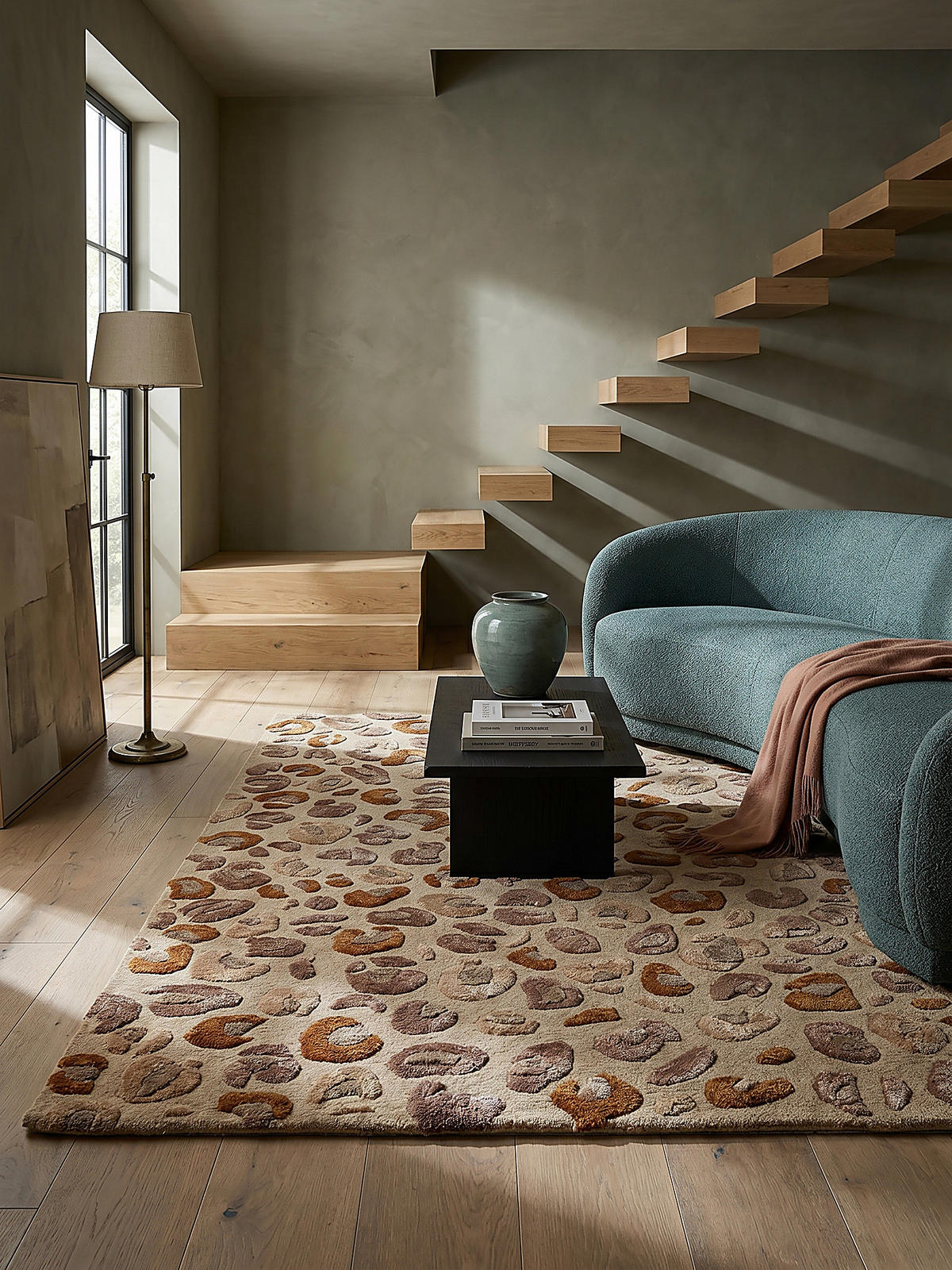 KURZFLORTEPPICH SABLE, mit Tier-Motiv, Natur, 200 x 300 cm - Beige, Textil (200/300cm) - KADIMA DESIGN