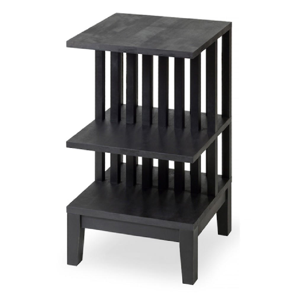 NACHTTISCH Celine, schwarze Birke, 37,5/37,5/65 cm - Schwarz, Holz (37.5/65/37.5cm) - WOODEK