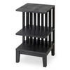 NACHTTISCH Celine, schwarze Birke, 37,5/37,5/65 cm - Schwarz, Holz (37.5/65/37.5cm) - WOODEK