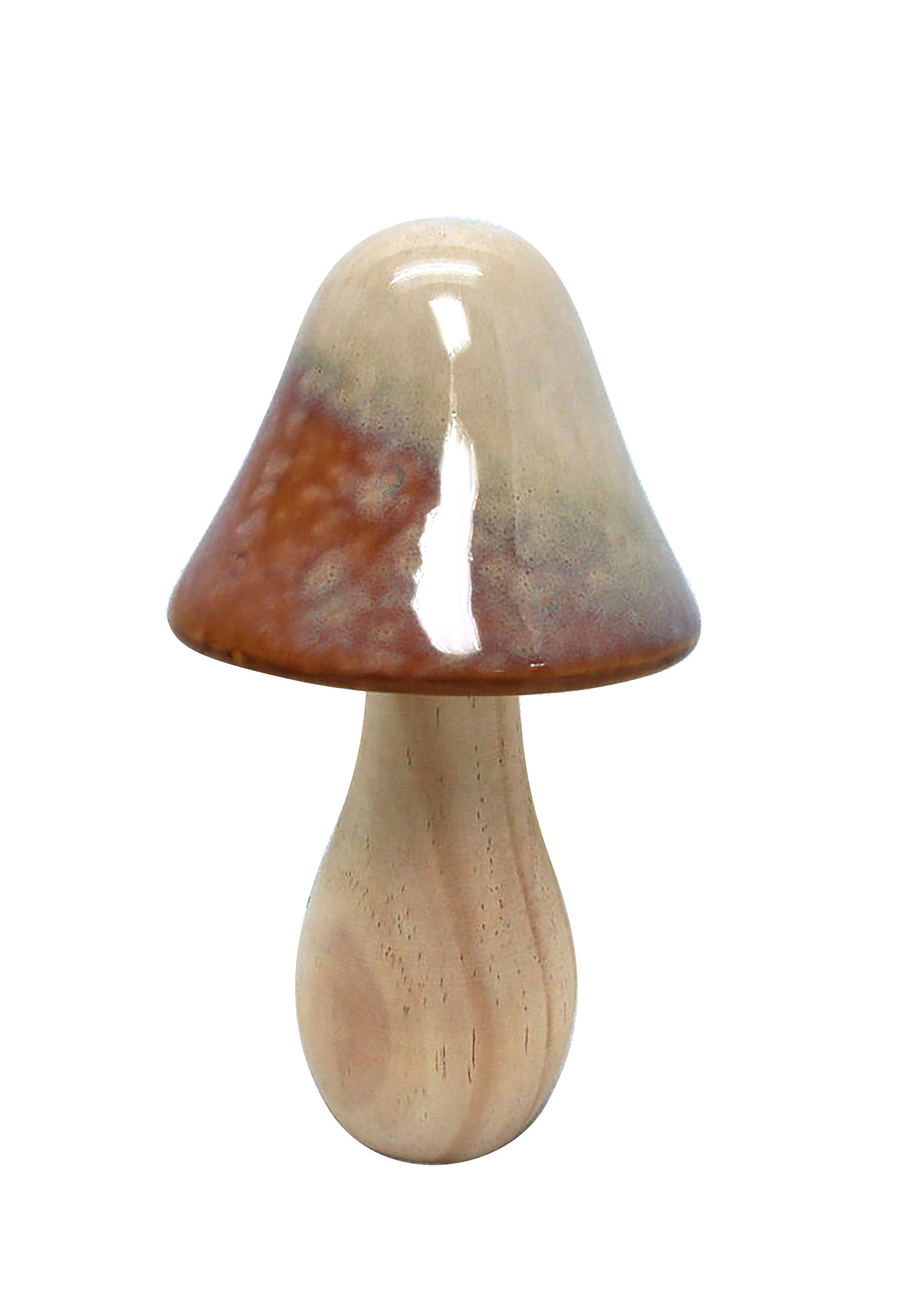 FIGUR Pilz Mave Braun 11.7/11.7/21.5 cm Keramik - Braun, Keramik (11.7/21.5/11.7cm) - Mondex