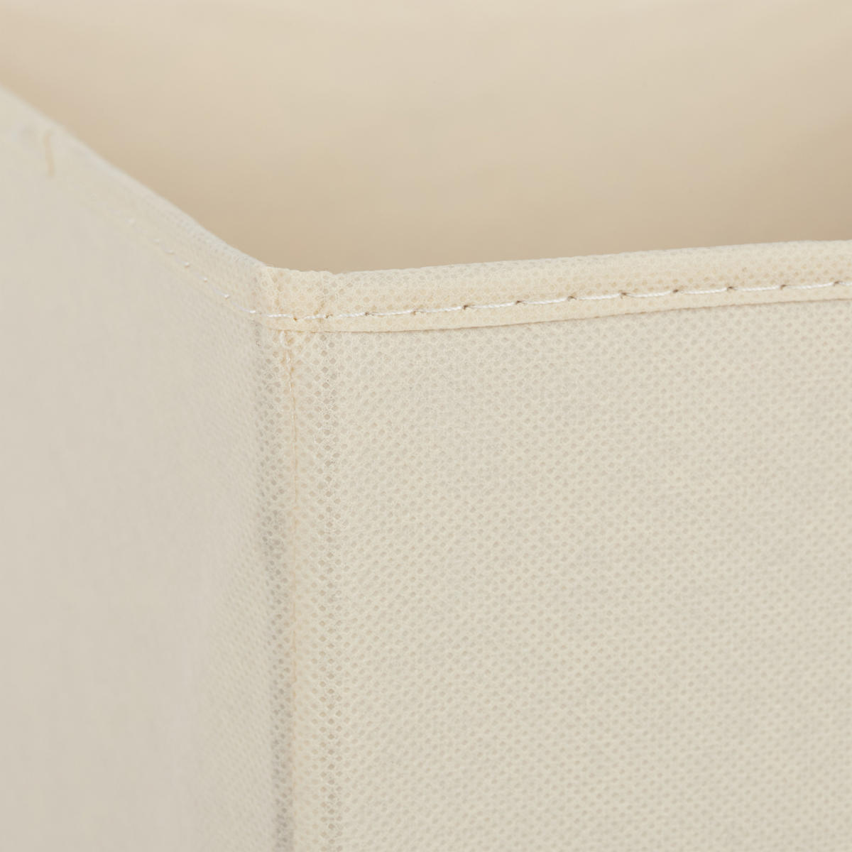 2XAUFBEWAHRUNGSBOX - Beige, Wellpappe/Textil (30/30/30cm) - Relaxdays