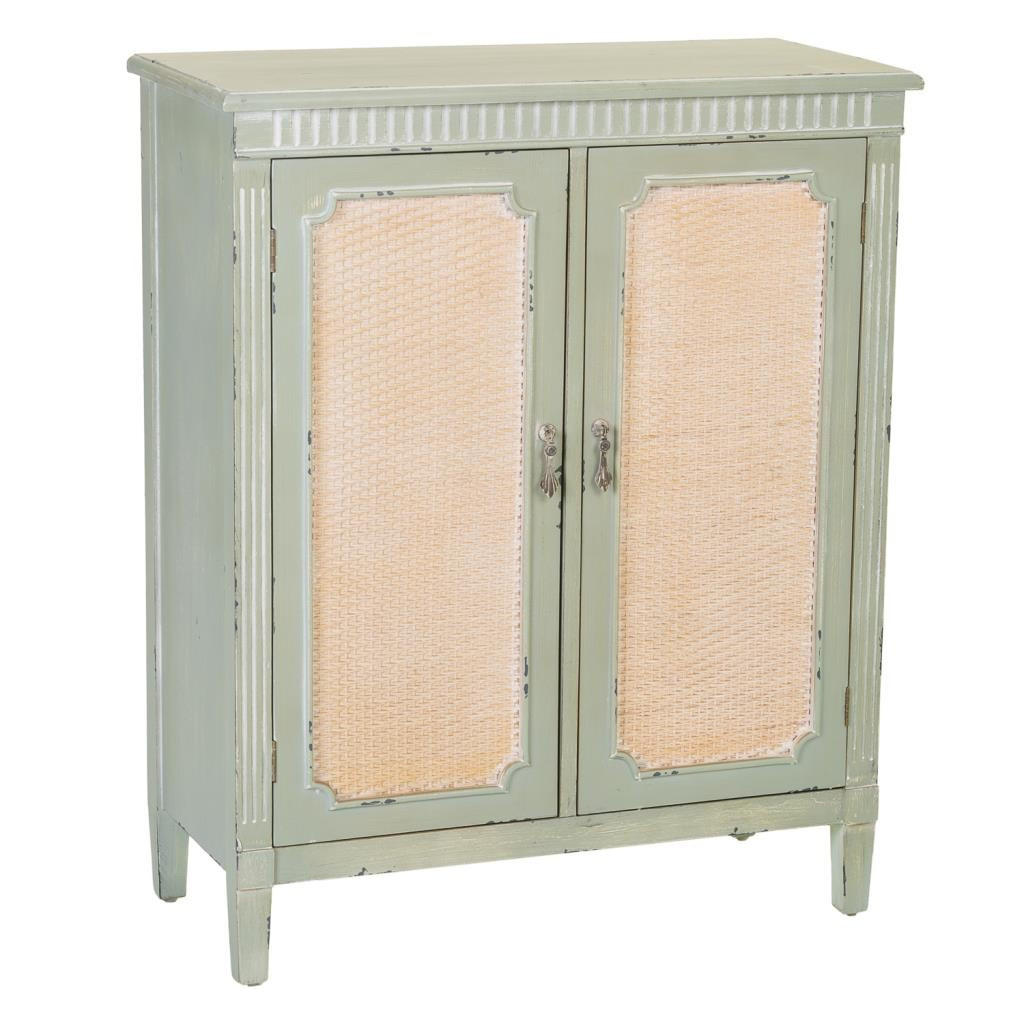 EINGANGSSCHRANK aus Holz, grün 78x36x95 - Grün, Holz (78/36/95cm) - Wanderlust