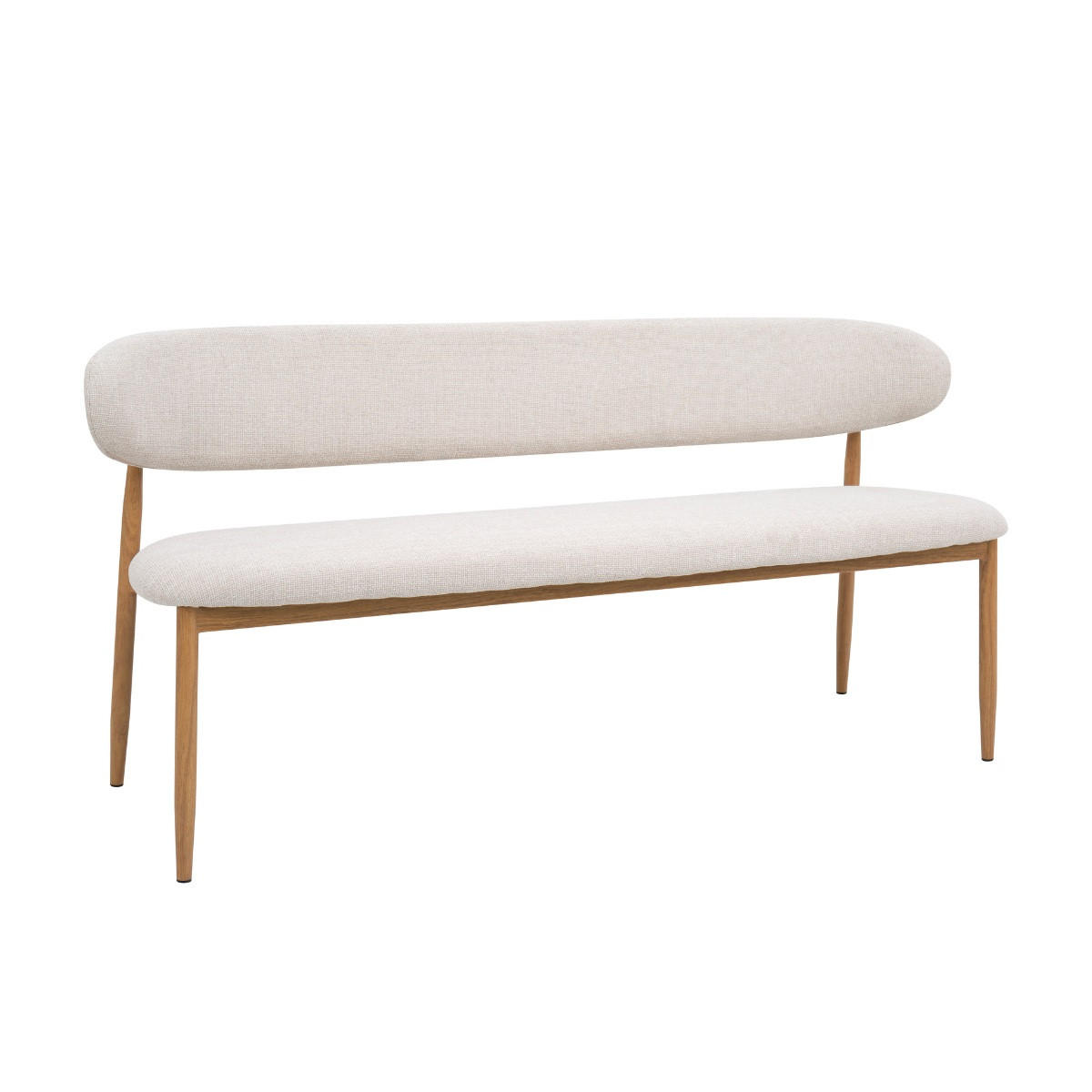 Giga Meubel Esszimmerbank Beige 180x77x55 cm