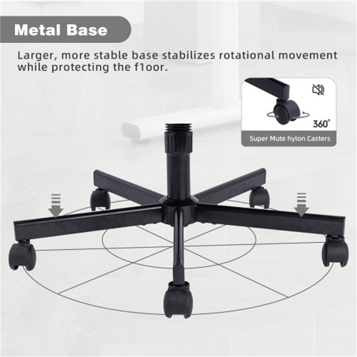 DREHSTUHL Ergonomisch Dunkelgrau, Metall & Stoff, höhenverstellbar, drehbar & rollbar, 67 x 62 x 93 cm - Grau, Kunststoff (25.2/33/21.5cm) - Albatros