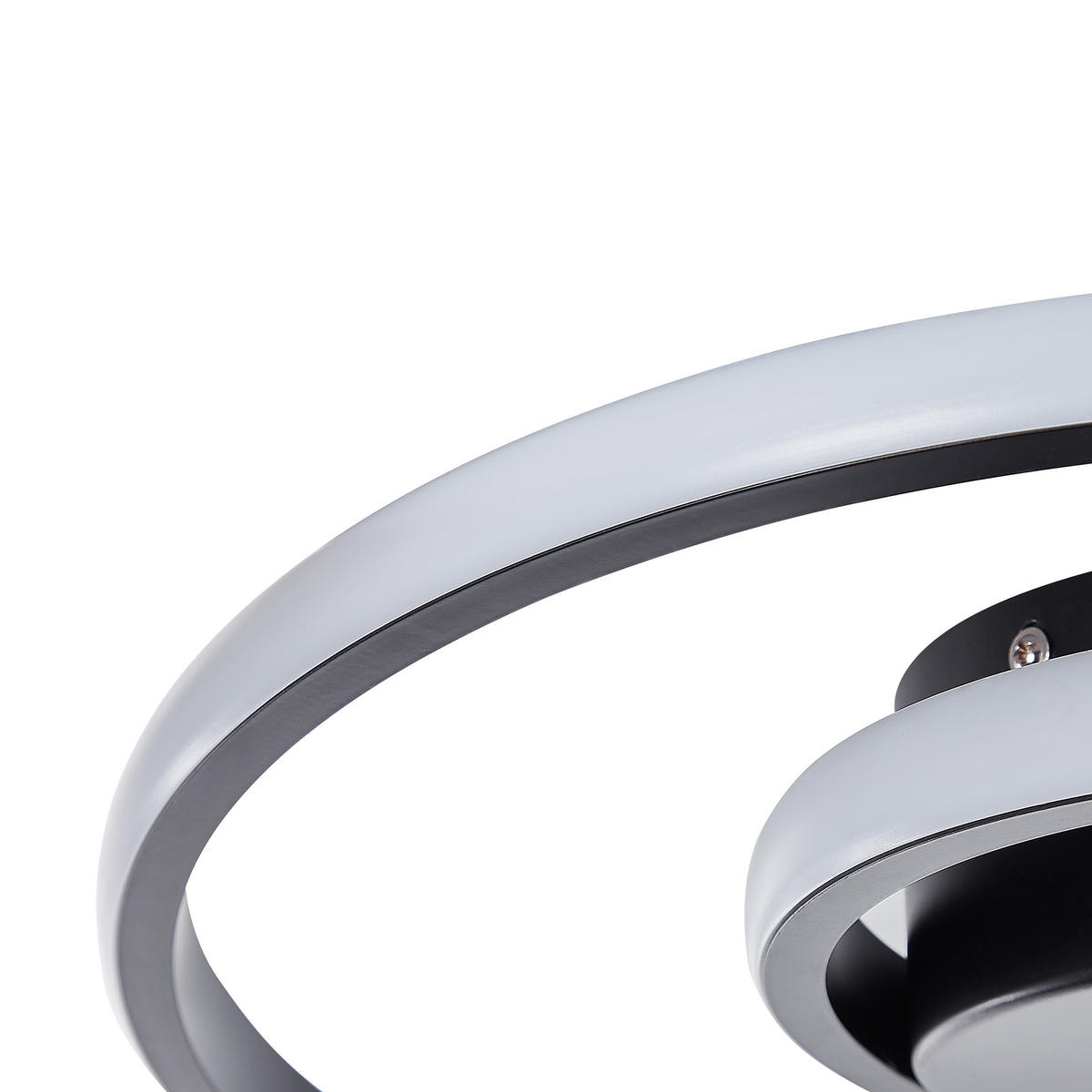 DECKENLEUCHTE Naryn 38/38/15 cm - Schwarz, Metall (38/38/15cm) - Beliani
