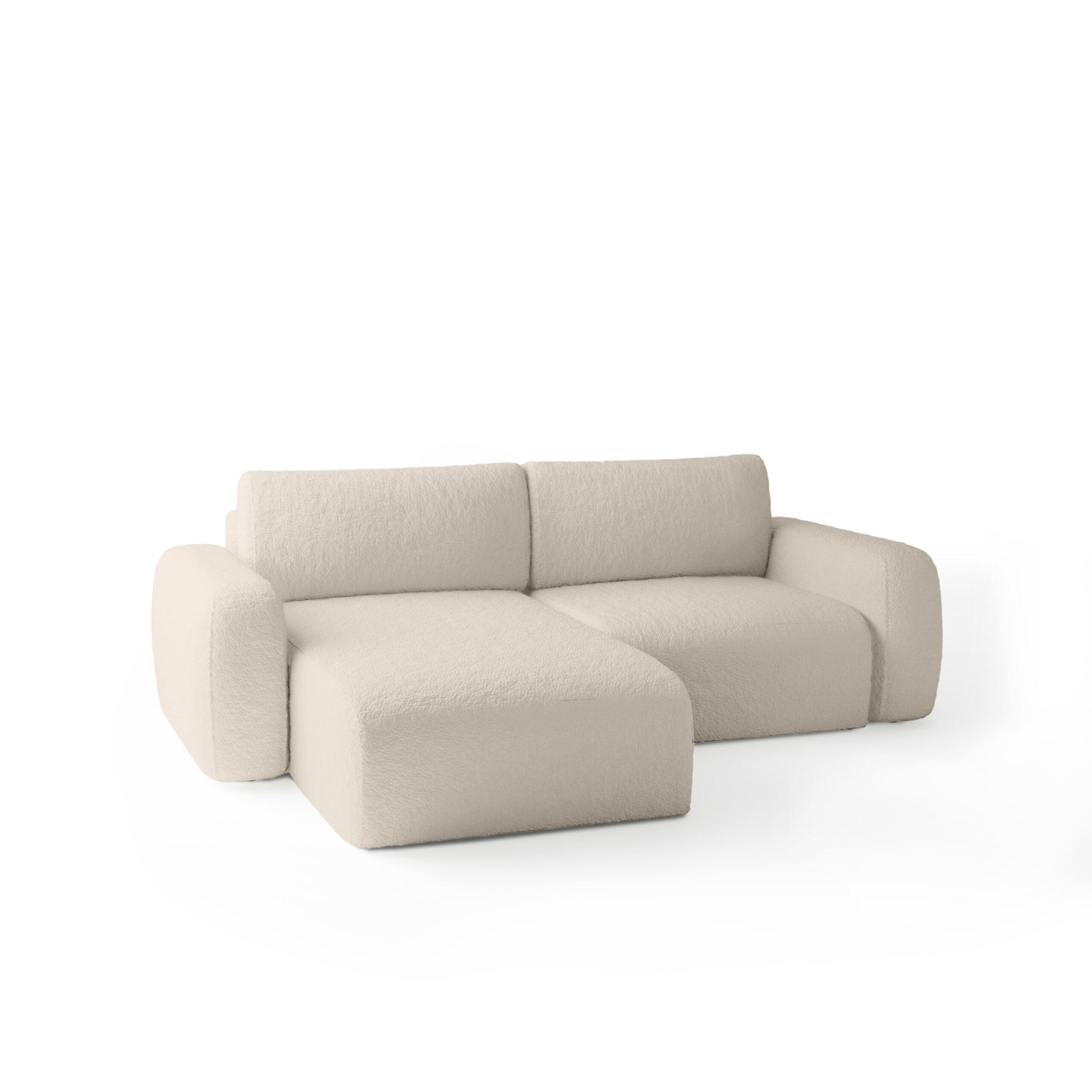 Fedve Ecksofa Beige 257x148 cm
