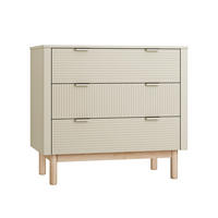 DĚTSKÁ KOMODA Miloo Šampaňské - béžová, kompozitní dřevo (100/90.5/52.5cm) - Petits-meubles