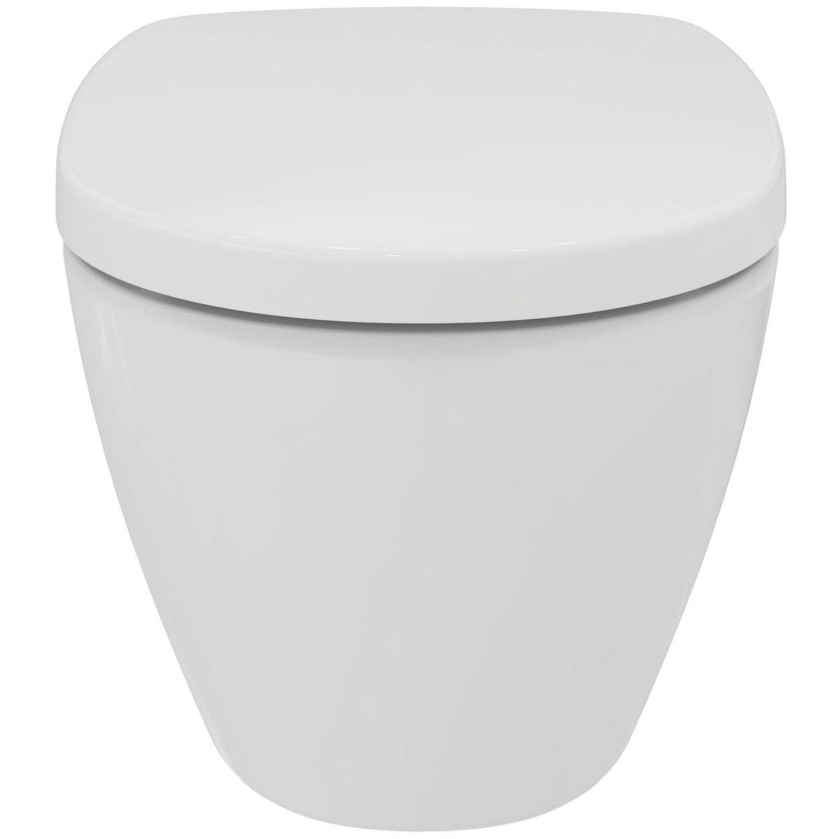 WC-SET MIT ABSENKAUTOMATIK Connect weiß 54,5 x 36,5 x 34 cm - Weiß, Keramik (36.5/34/54.5cm) - Ideal Standard