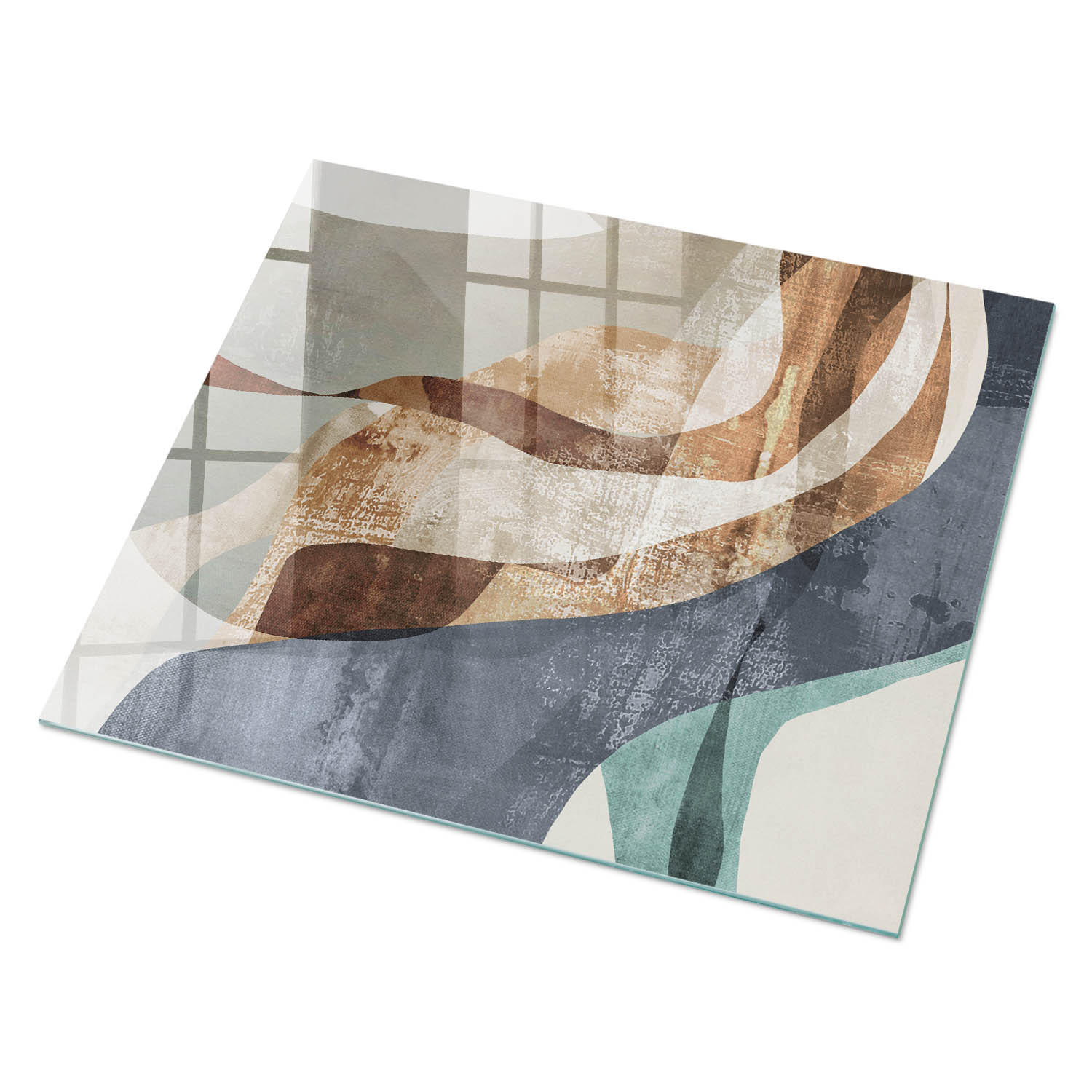 ArtPrintCave Glasplatte Weiß 80x60x0.4 cm