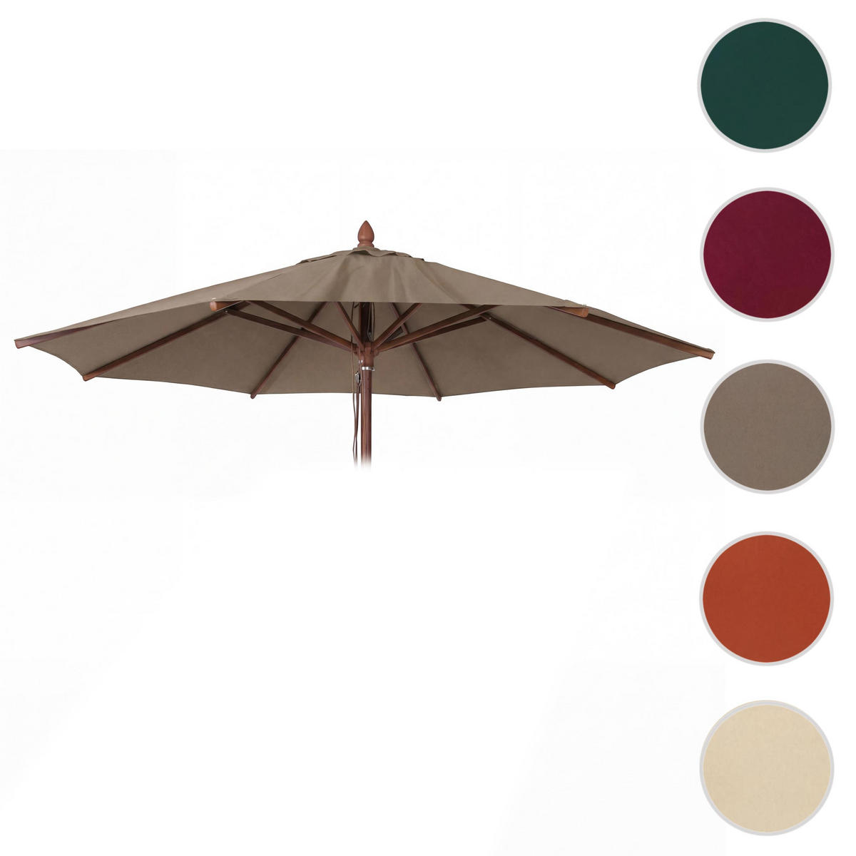 SCHIRMBEZUG C57B taupe - Taupe, Textil (300/300cm) - MCW