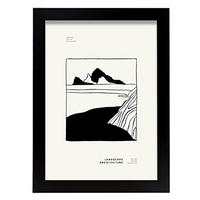 POSTER Abstrakt Pop Art A4 Schwarzer Rahmen - Schwarz, Papier (29.7/5/21cm) - Nacnic