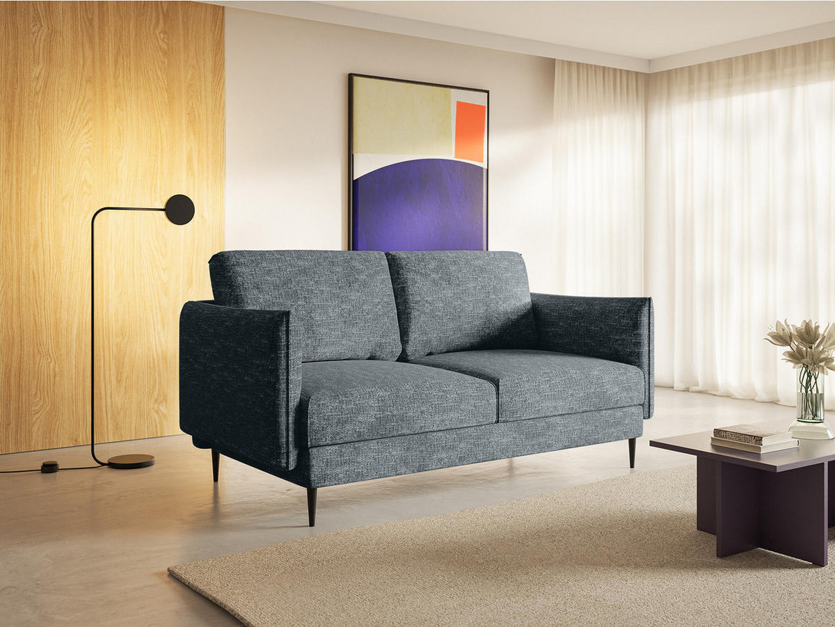 SOFA Koge Ohne Schlaffunktion, Grau - Grau, Textil (196/95/86cm) - Fedve