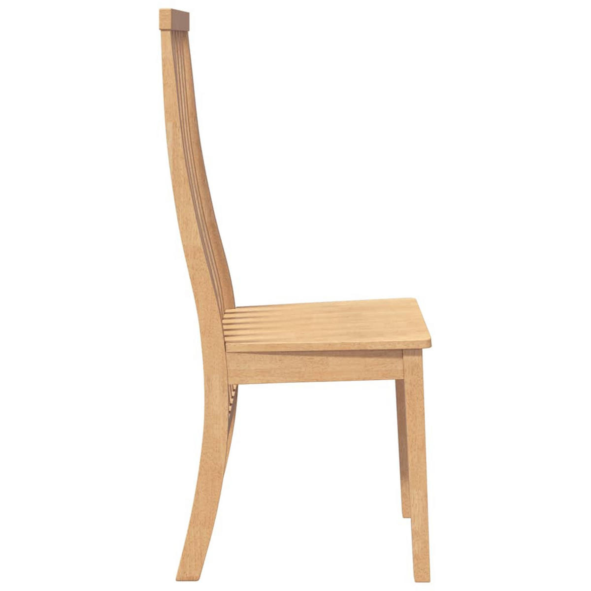 ESSZIMMERSTÜHLE 2 Stk. Massivholz Gummibaum 41*48.5*101cm - Braun, Holz (41/101/48.5cm) - ZMH