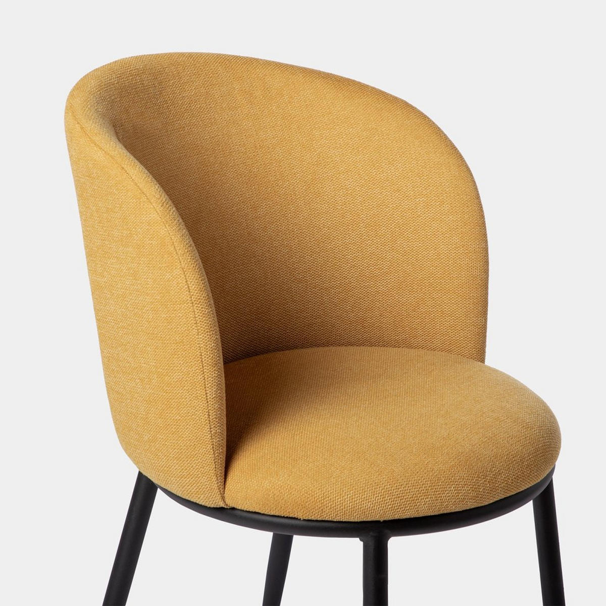 ESSZIMMERSTUHL Nolan Senf / Gelb 51 cm x 80 cm - Dunkelgelb, Textil (51/80/57cm)