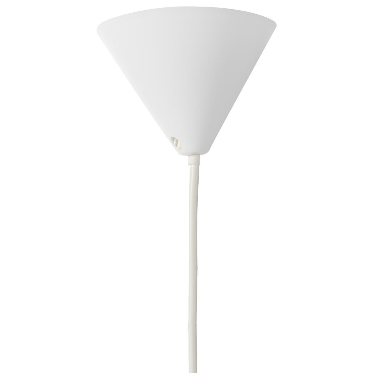 HÄNGELEUCHTE Weiß Erebato - Creme, Textil (40/40/80cm) - Beliani