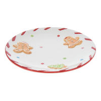 WEIHNACHTSTELLER Gingerbread 16 cm - Weiß, Keramik (16.5/2.1/16.5cm) - Home Styling Collection