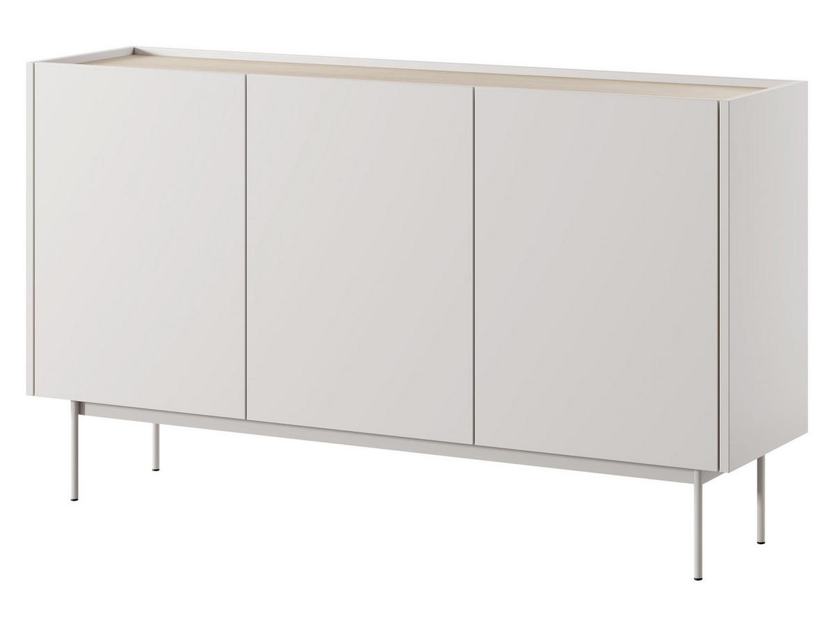 SIDEBOARD Color K144 - Creme, Holzwerkstoff/Metall (144/83/37cm) - MIRJAN24