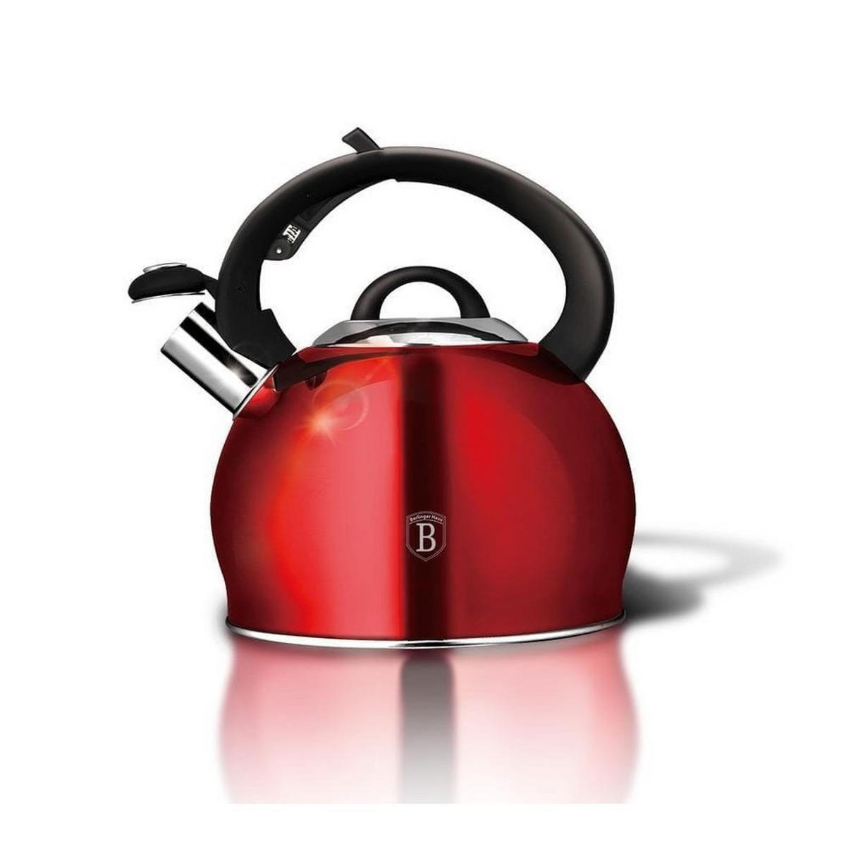 WASSERKESSEL Rot 25/20/24 cm BH1074 - Rot, Metall (25cm) - Berlinger Haus