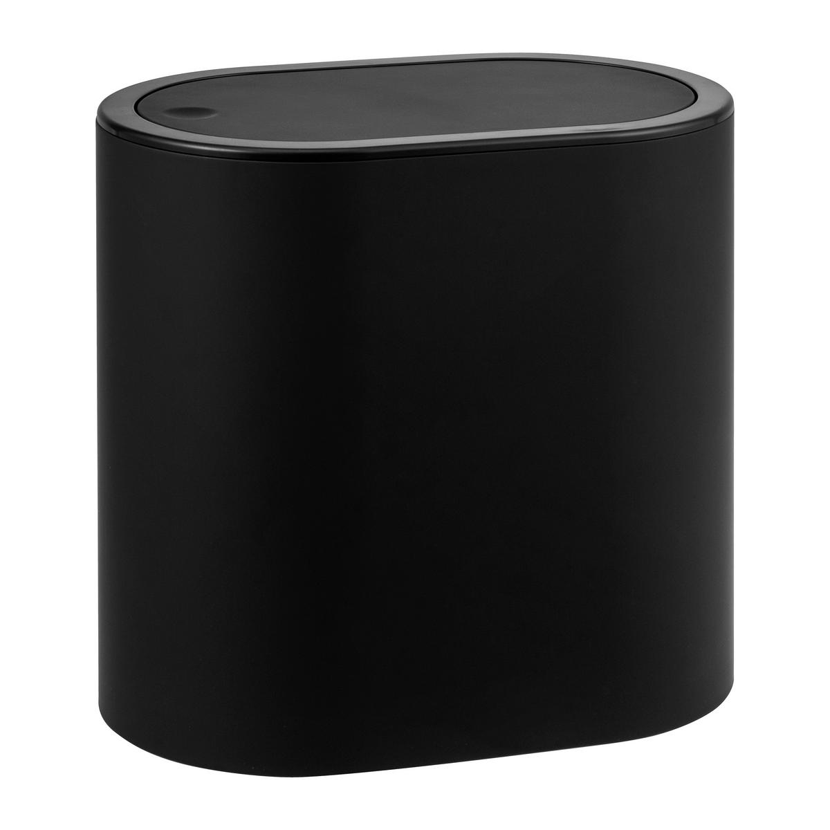 KOSMETIKEIMER, schwarz, Kunsstoff - Schwarz, Kunststoff (25.5/24.5/16.5cm) - eluno