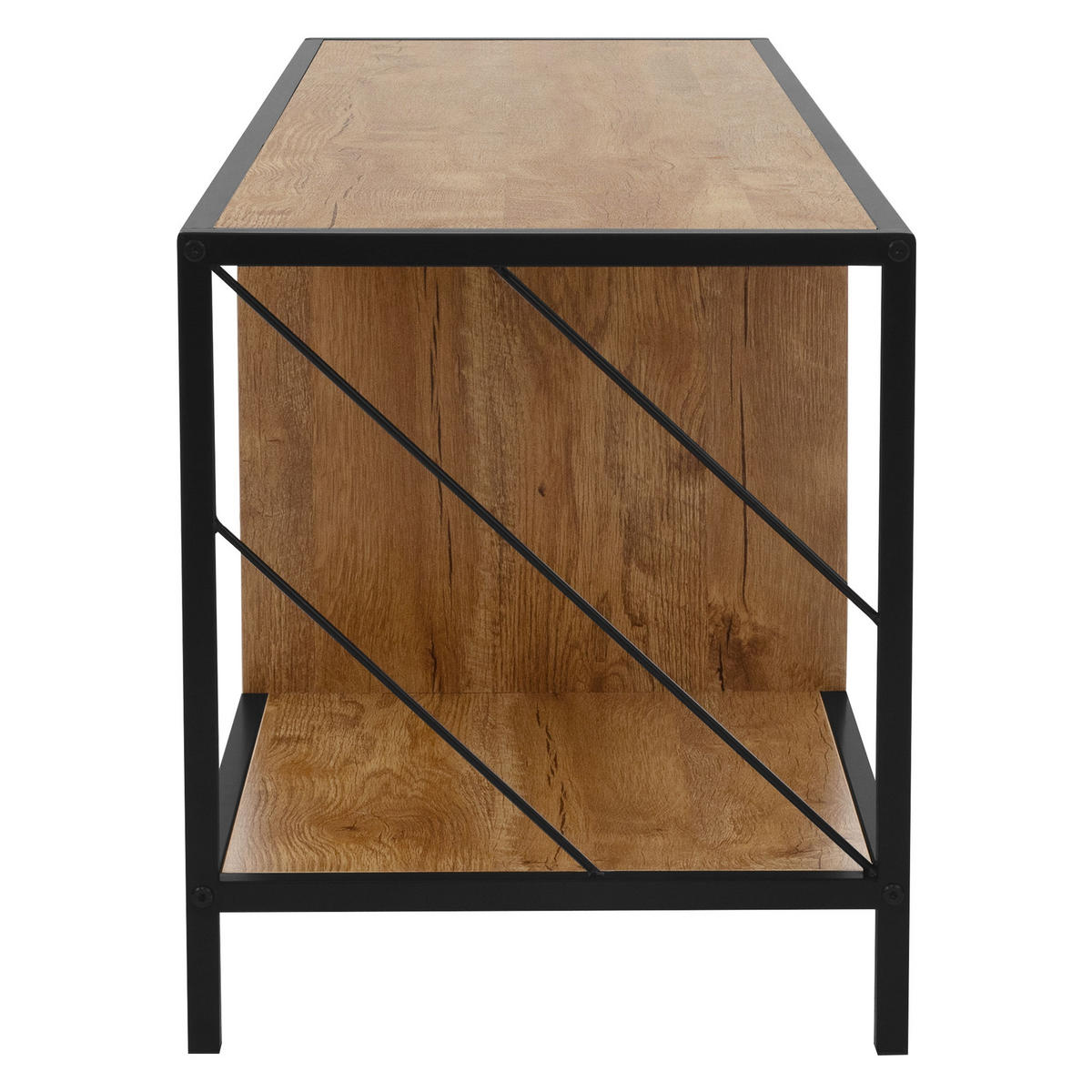 TV SCHRANK - Braun, Metall (40/46/120cm) - ML-DESIGN