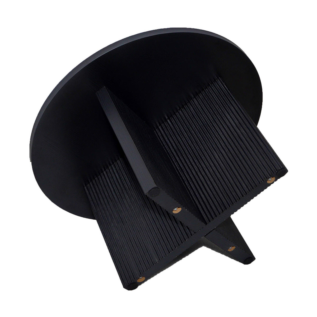 COUCHTISCH, schwarzes Holzeffekt - Schwarz, Holz (80/80/45cm) - Oviala