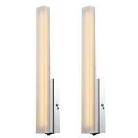 LED WANDLEUCHTE Paul Chrom Silber 2er Set - Silberfarben, Metall (5/33/5.5cm)