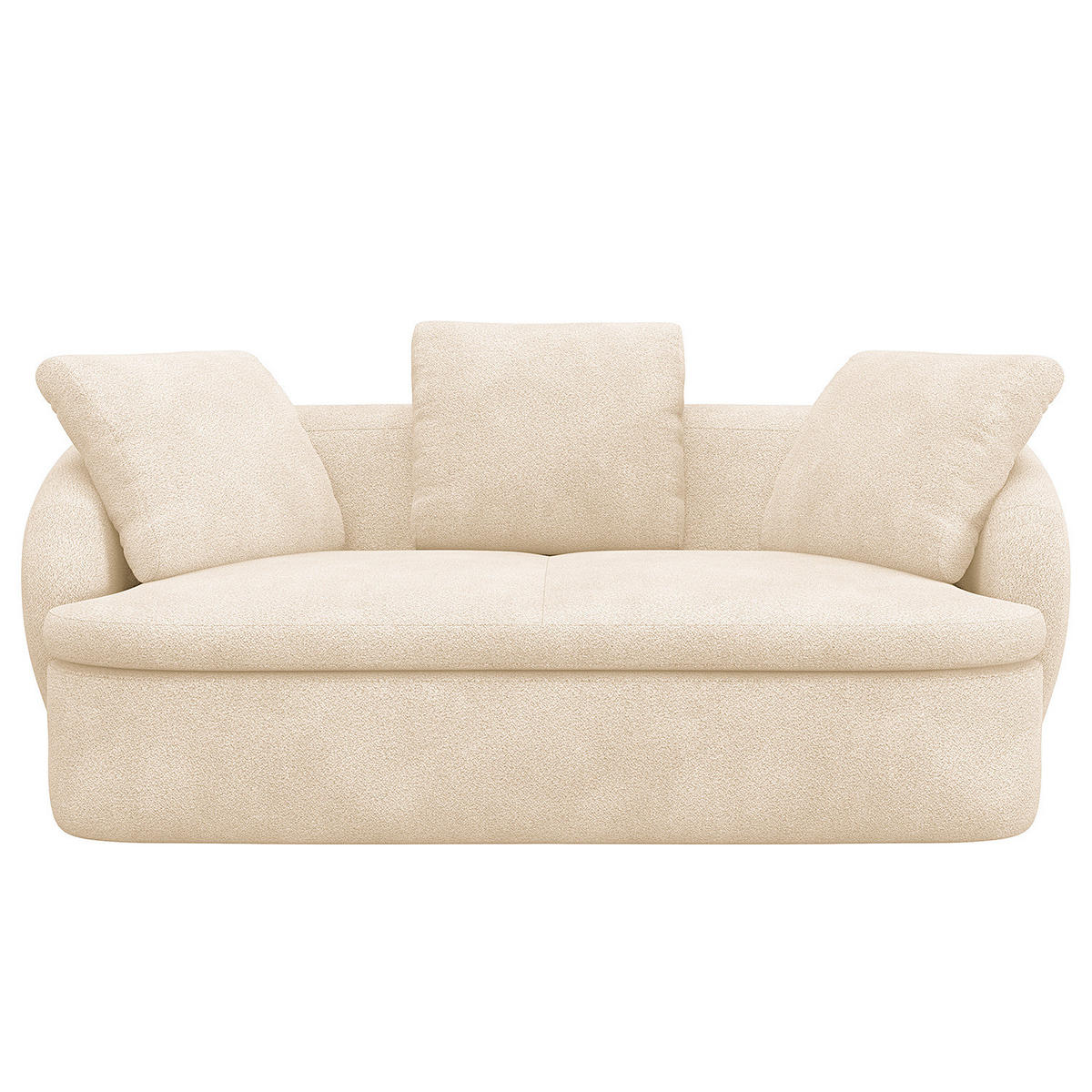 2,5-SITZER SOFA - Beige, Textil (186/74/102cm) - home24