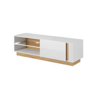 TV-LOWBOARD ARCADE Weiß 139x40x46 cm - Weiß, Holzwerkstoff (139/46/40cm) - FURNLUX