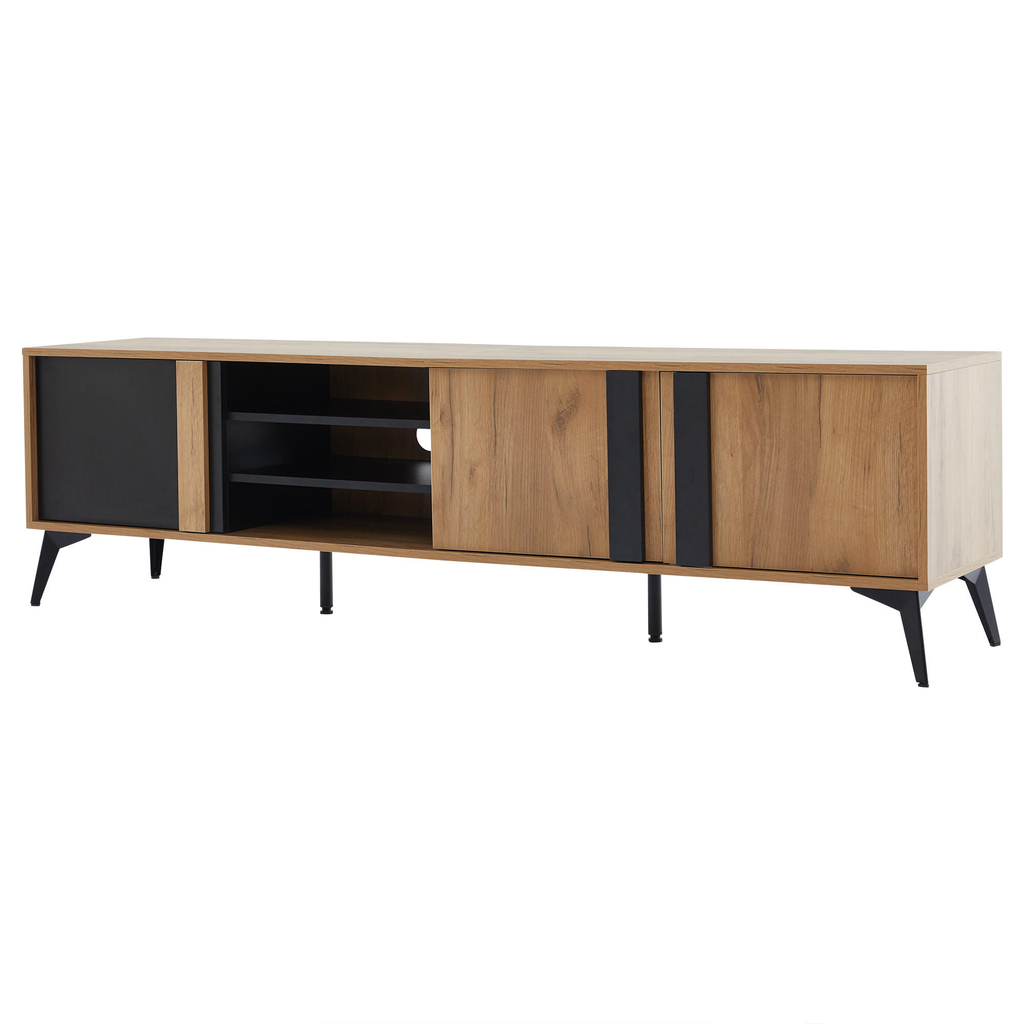 TV-MÖBEL Braun 180/50/40 cm - Braun, Holzwerkstoff (40/50/180cm) - Urban Meuble