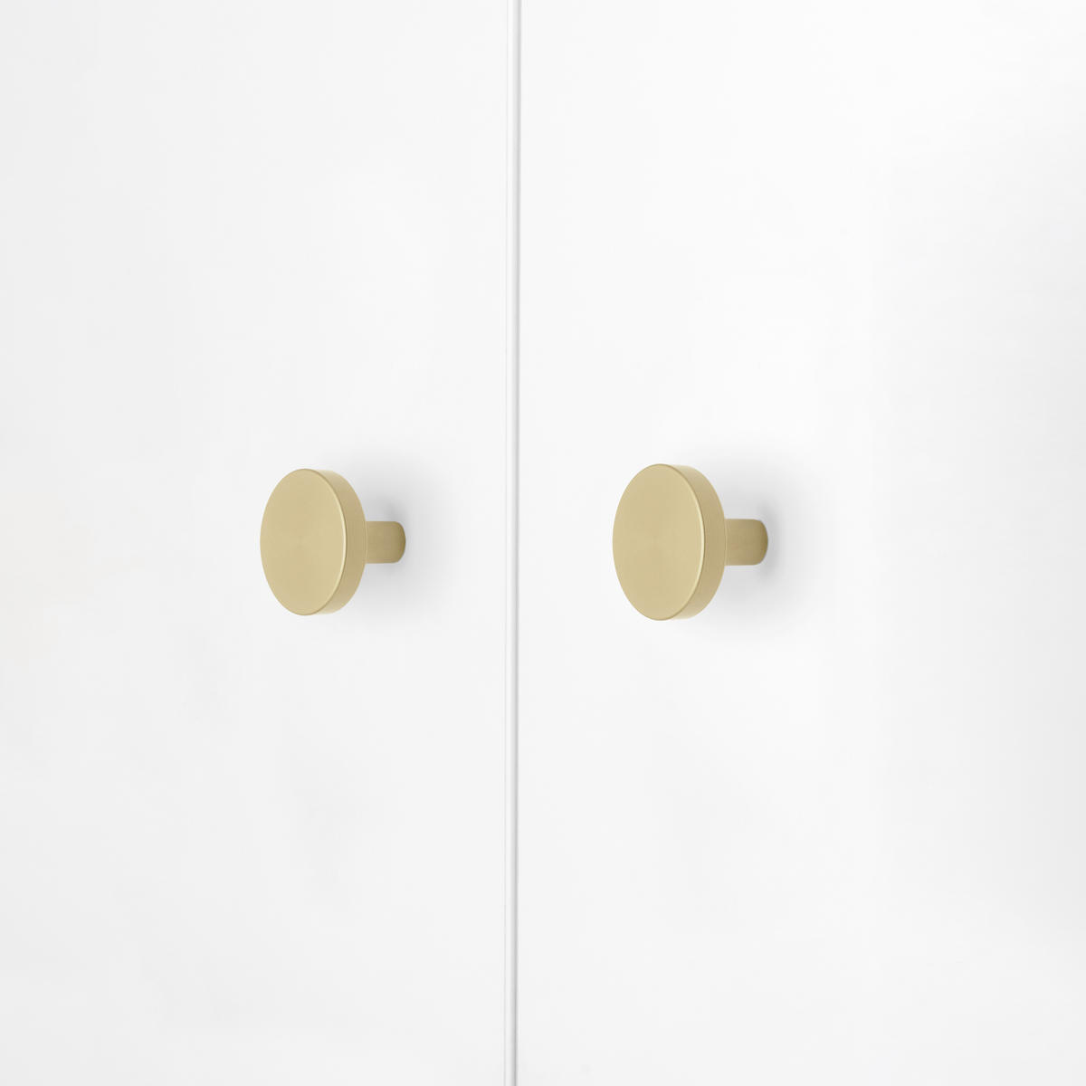MÖBELKNÖPFE Uppsala, Durchmesser 30mm, Aluminium, Gold 10er-set - Messingfarben, Metall (12/3/18cm) - EMUCA