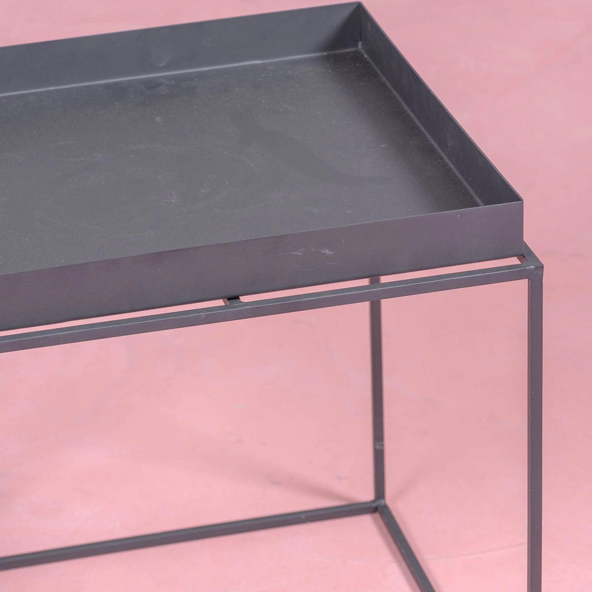 BEISTELLTISCH Quadratisch Schwarz 41/41/45 cm - Schwarz, Metall (41/41/45cm) - Nest Dream
