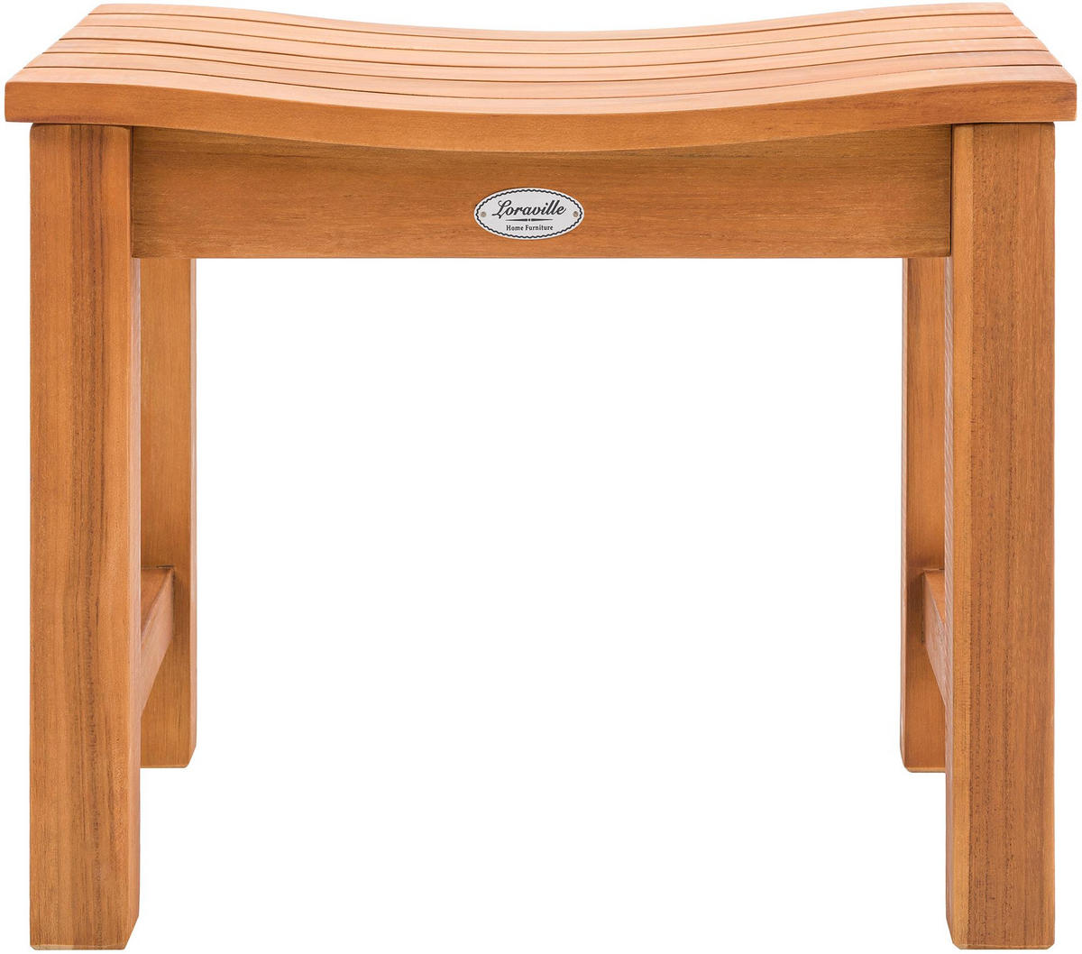HOCKER Holz Teak - Teakfarben, Holz (51/43/39cm) - CLP