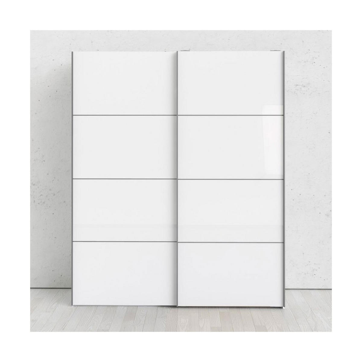 GARDEROBENSCHRANK weiß - Weiß, Holzwerkstoff (182/220/62cm) - ebuy24