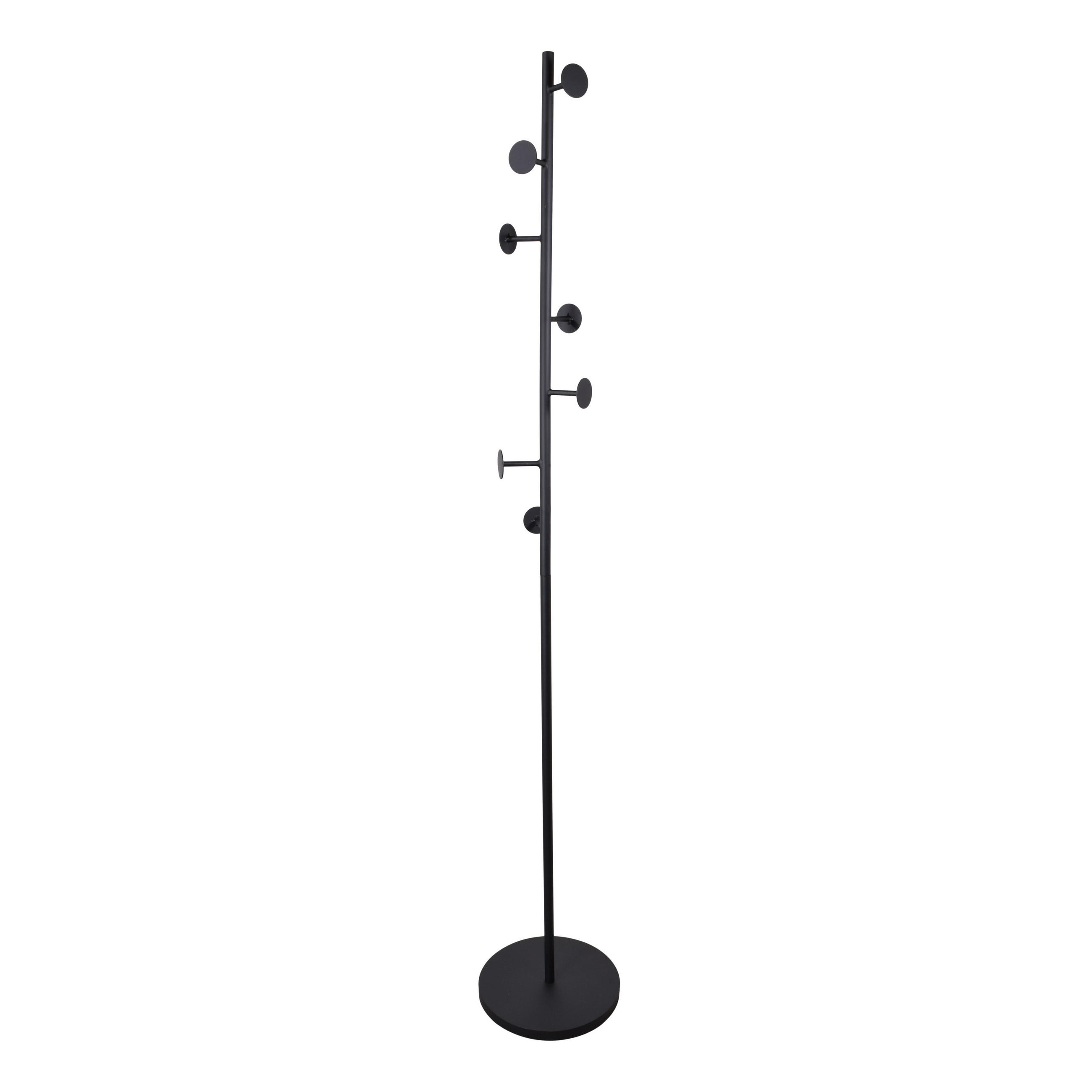 KLEIDERABLAGE Bern Schwarz - Schwarz, Metall (27/170/27cm) - LOFT42