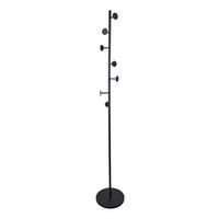 KLEIDERABLAGE Bern Schwarz - Schwarz, Metall (27/170/27cm) - LOFT42