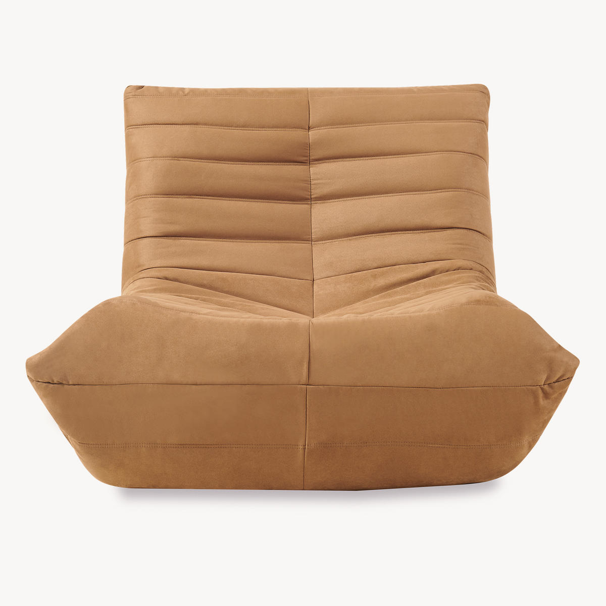 BODENSESSEL Kodsø - Braun, Textil (90/75/100cm) - [en.casa]
