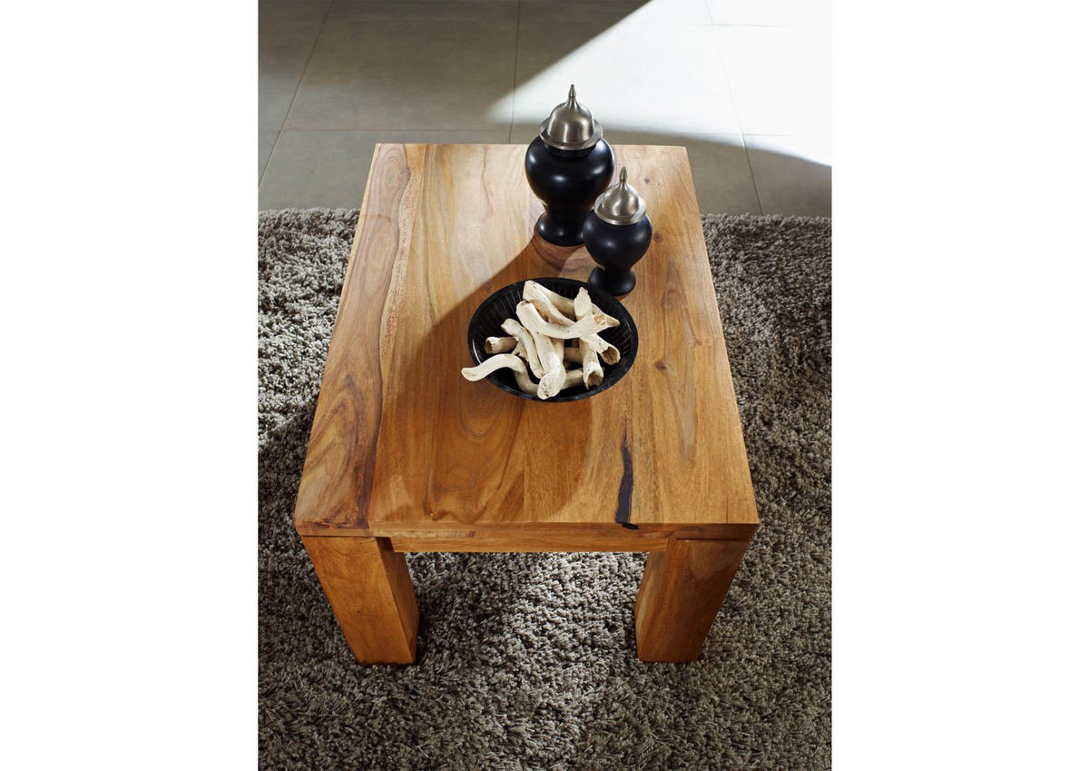 COUCHTISCH Sheesham 70x50x42 braun geölt NATURE BROWN #110 - Braun, Holz (70/50/42cm) - Massivmoebel24