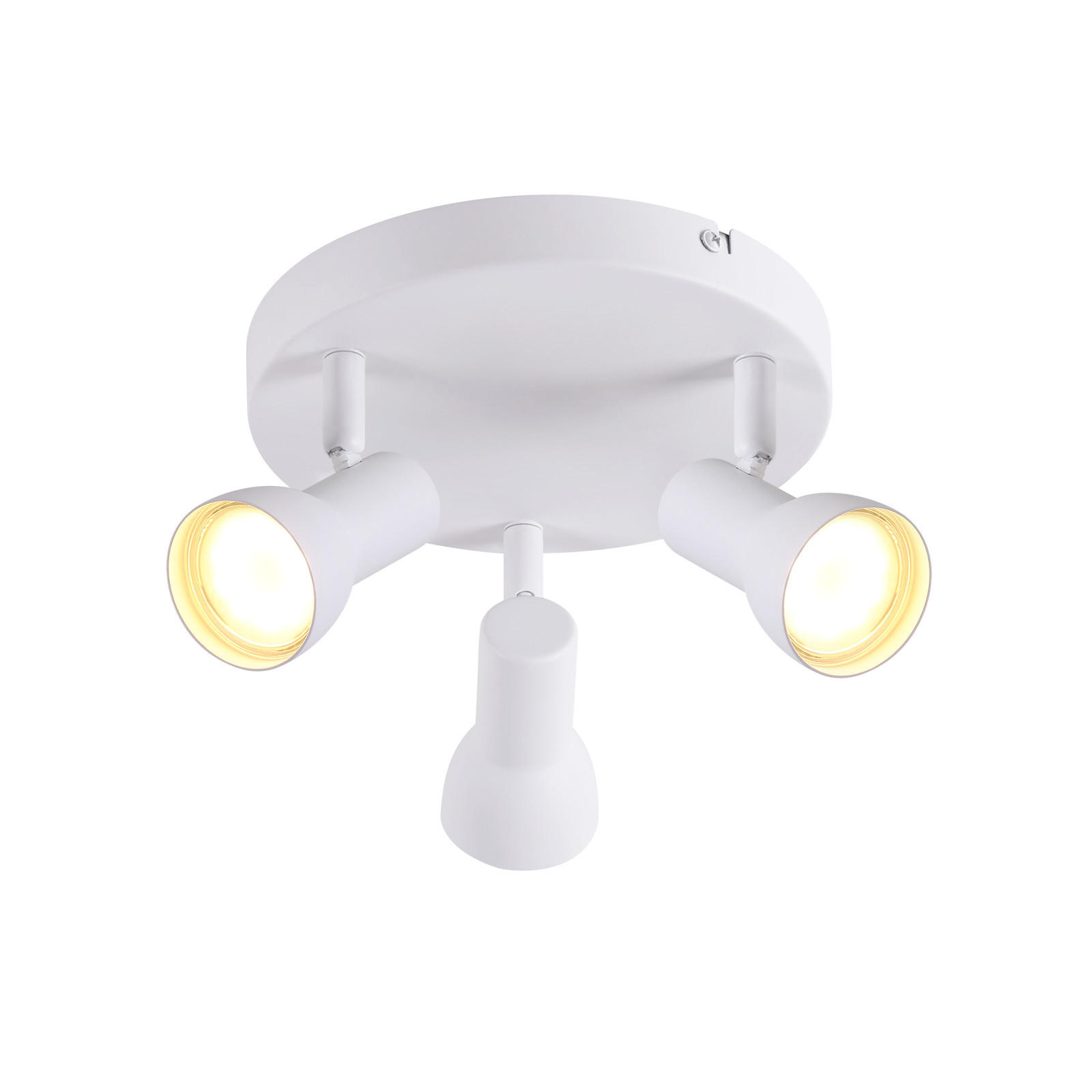 STRAHLER 3 Flammig-GU10 19*13.5*19 - Weiß, Metall (19/19/13.5cm) - ZMH