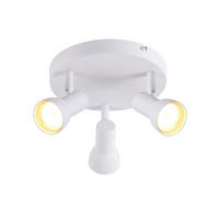 STRAHLER 3 Flammig-GU10 19*13.5*19 - Weiß, Metall (19/19/13.5cm) - ZMH