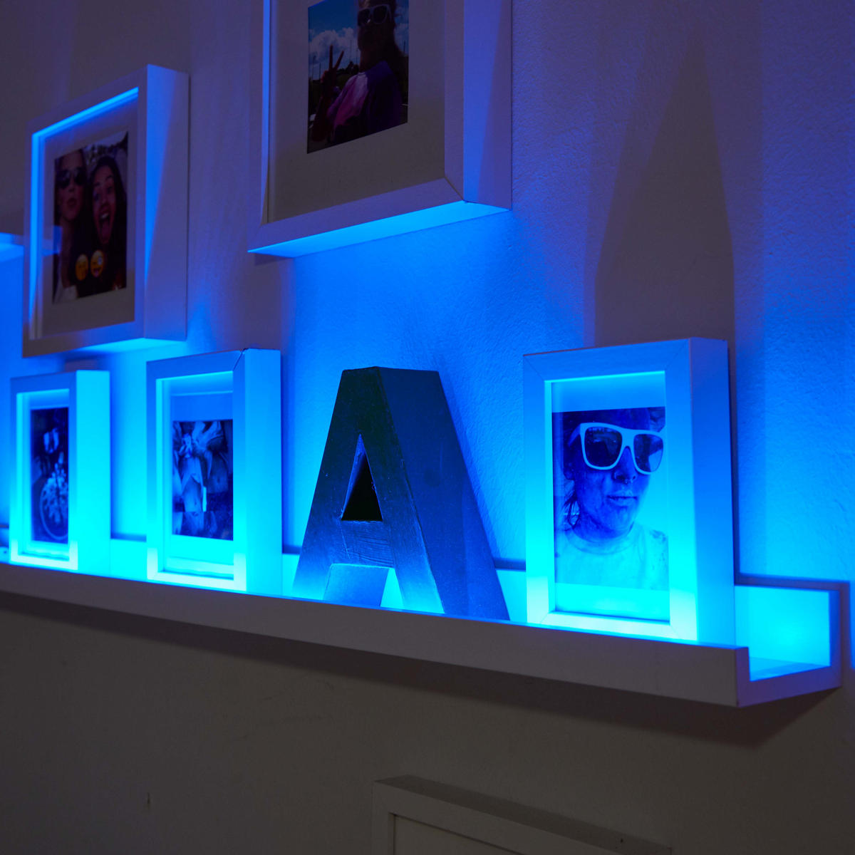 LED-STREIFEN - aufladbar mit Bewegungsmelder und Farbwechsel für Innenbereiche, 100cm - Weiß, Kunststoff (100cm) - Northpoint