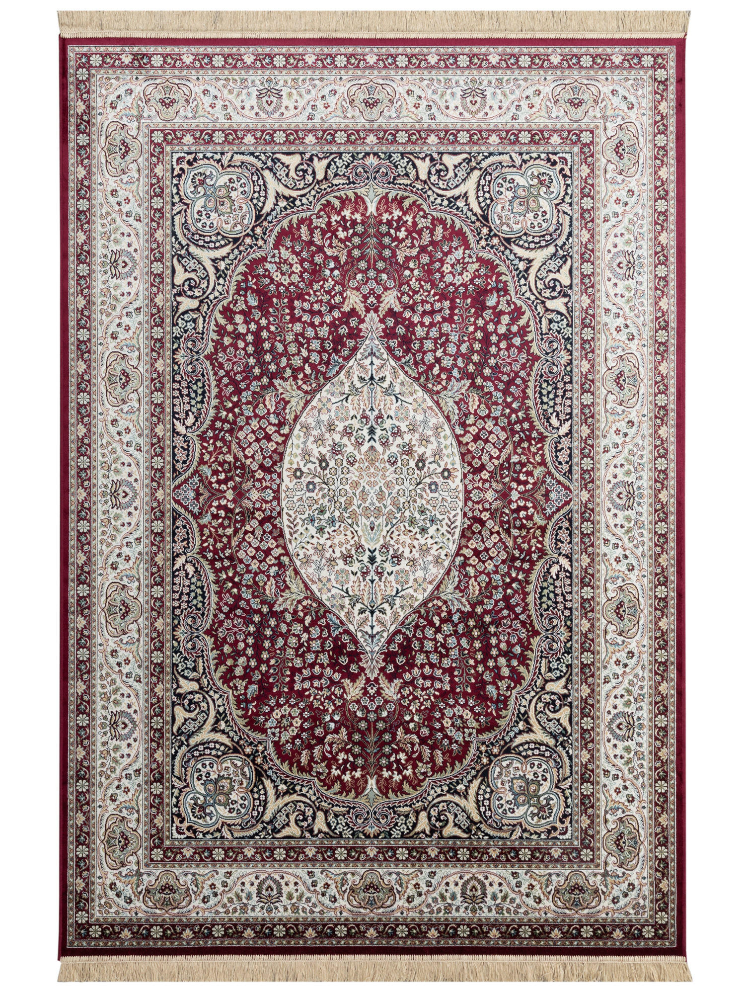 ORIENTTEPPICH 67/210 cm Riad Kirman - Rot, Textil (67/210cm) - Steffensmeier