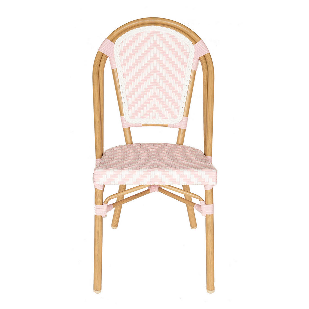 TERRASSENSTUHL, Rosa - Pink, Holz (48/85/57cm) - Oviala